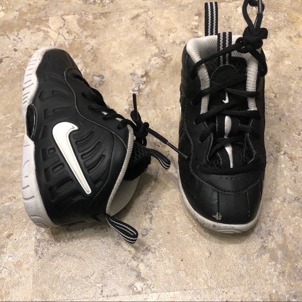Nike Little Posite Pro Doom Black Toddler Size 7C
